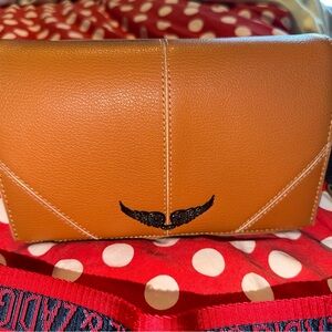 Zadig & Voltaire Tan Crossbody Bag with Black Detail